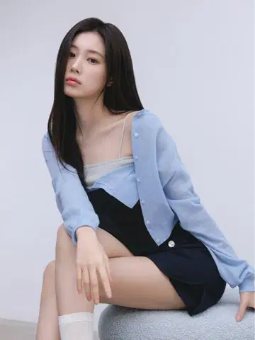 SNIDEL 트위스트 니트 뷔스티에 블랙