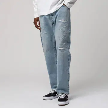 22AW Ron Herman 데미지 리페어 데님 팬츠