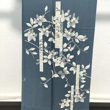 D276 여름 기모노 호몬기 오동나무 명주 순수 실크 컨디션 최상