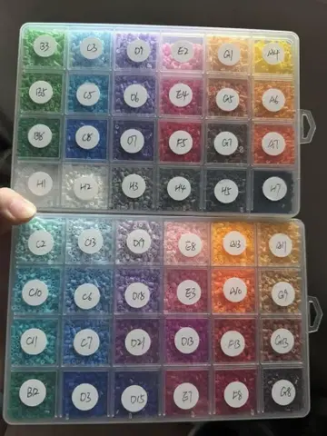 48색 2.6mm 펄러비즈 나노 비즈 케이스 포함