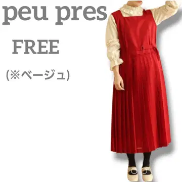 peu pres 여성용 점퍼 스커트 원피스 롱 FREE