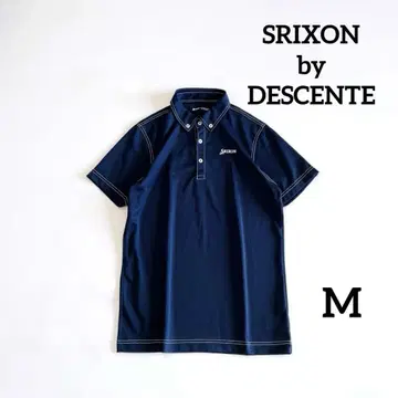 SRIXON by 데상트 스릭슨 반팔 피케 셔츠 M 네이비