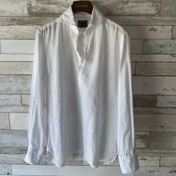 ORIAN Vintage 린넨 코튼 풀오버 셔츠 sizeS