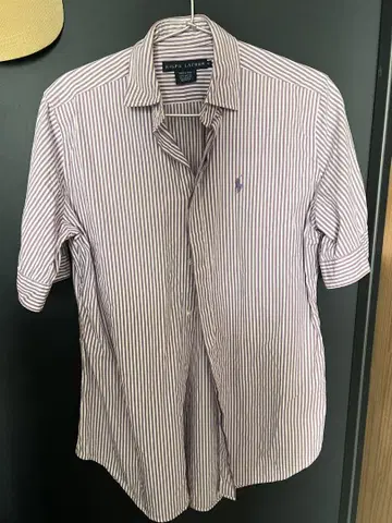 Ralph Lauren 반팔 스트라이프 셔츠