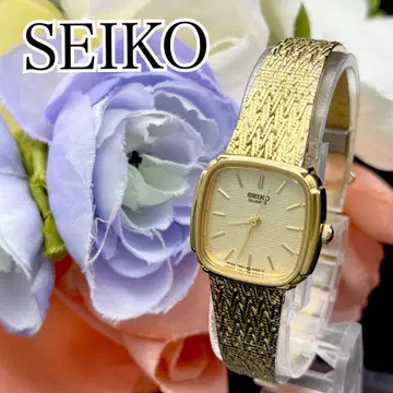 작동 손목시계 SEIKO 세이코 골드 새상품 배터리 여성용 G61