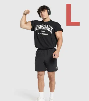 GYMSHARK 블랙 티셔츠 2012 LIFTING