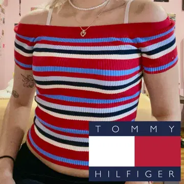 Tommy Hilfiger 오프숄더 탑