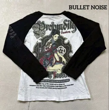 BULLET NOISE 불렛 노이즈 긴팔 티셔츠 일본풍 패턴 여성 티셔츠