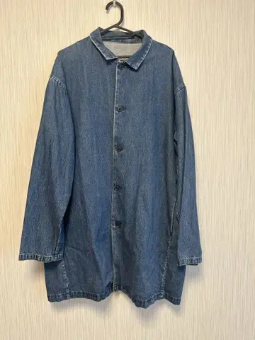 무지 라보 재팬 패브릭 데님 코트