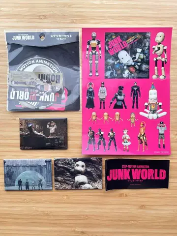 JUNK WORLD 캔뱃지 스티커 방문객 혜택