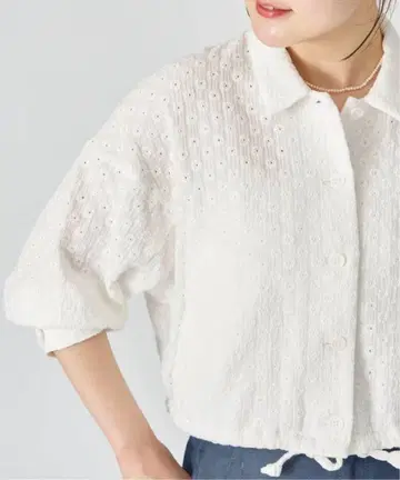 IENA sese 플라워 거즈 셔츠