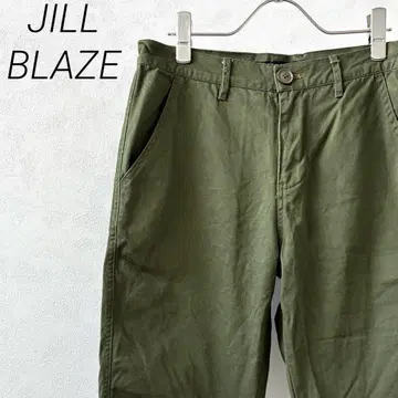 JILL BLAZE 하프 팬츠 치노 팬츠 포켓 부착 심플 캐주얼