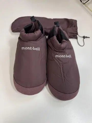 미사용 새상품 mont-bell 캠핑 부츠 M 와인 컬러