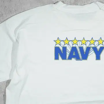 90s USA제 미국 해군 US NAVY 티셔츠 로고 싱글 스티치