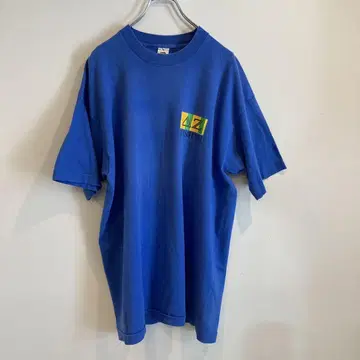 FRUIT OF THE LOOM 로고 티셔츠 XL 파랑