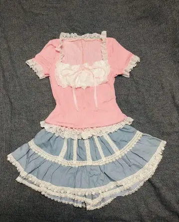 LIZLISA 프릴 치마바지 미니 스커트 히메 스타일 히메 로리