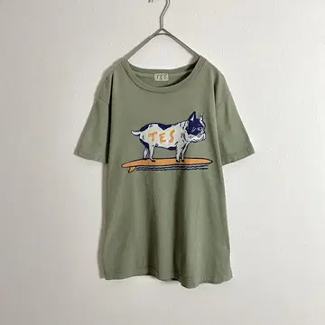THE ENDLESS SUMMER TES 반팔 티셔츠 개 DOG 서핑