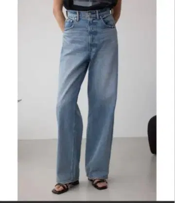 AZUL BY MOUSSY 하이 웨스트 와이드 데님
