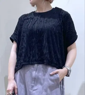 니코앤드 프릴 프렌치 풀오버 블랙 M