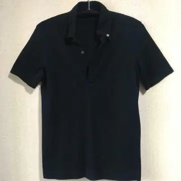 새상품급 INED HOMME 블랙 피케 셔츠 사이즈 2