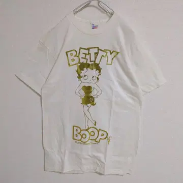 미사용 NJ CROCE BETTYBOOP 베티 티셔츠 반팔 USA제