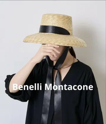 새상품 Benelli Montacone IENA 리본 포함 밀짚모자