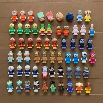 호빵맨 블록 블록 라보 62개 세트 인형