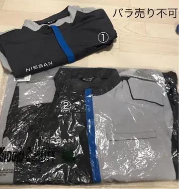 NISSAN 피케 셔츠 블루종 의류 상의