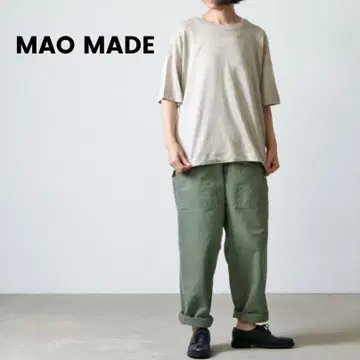 MAO MADE 벨기에 린넨 와이드 풀오버 내추럴