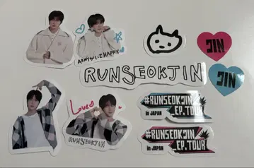 BTS 진 RUNSEOKJIN 스티커 세트 일본 한정판