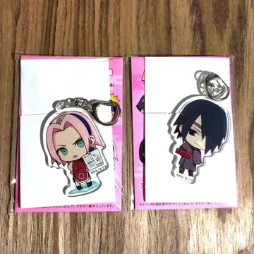 우치하 사스케 하루노 사쿠라 NARUTO 파르코 아크릴 키링 볼트