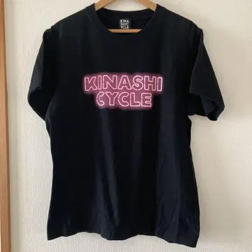 KINASHI CYCLE 기나시 사이클 네온 로고 티셔츠 블랙 M