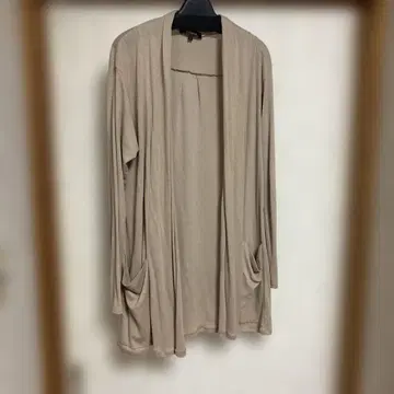 Reflect 베이지 롱 가디건 사이즈 9