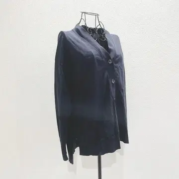 자유구 가디건 M 네이비 무지 면100% 심플 베이직 겉옷