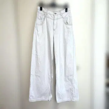 Zara 데님 면 린넨 원단 S