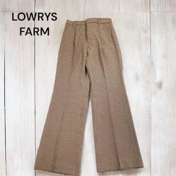 미사용 LOWRYS FARM 인기 디자인 스트레이트 팬츠 M