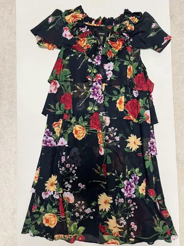 DRESS33 플라워 오프숄더 원피스 38