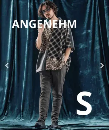 앙게 네임 Pigment dye tight fit 스웨트 팬츠 S