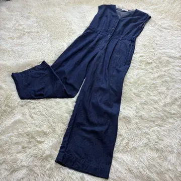 SLOBE IENA LE DENIM V넥 올인원