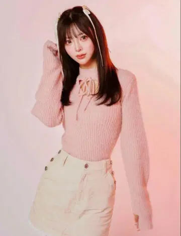 Darich 핑크 니트 스웨터 긴팔