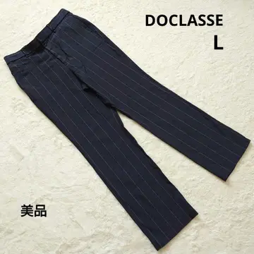 새상품급 DOCLASSE 두클라쎄 네이비 스트라이프 팬츠 L