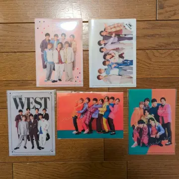 덤 포함, 낱개 판매 가능] WEST. 미니 클리어 파일 5장 세트