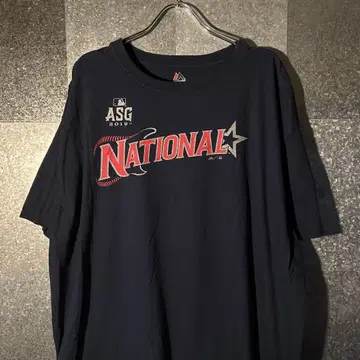 USA 구제 의류 티셔츠 2XL 사이즈 MLB 베이스볼 마제스틱