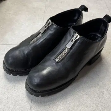 GUIDI 프론트 지퍼 디자인 호스 가죽 부츠