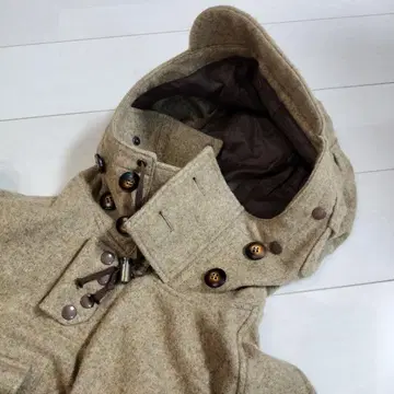 울 코트 베이지