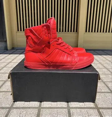 SUPRA TOKYO MUSKA 001 레드 하이컷 스니커즈