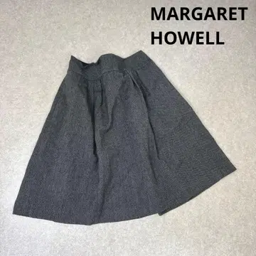 MARGARET HOWELL 마가렛호웰 트위드 무릎 기장 스커트