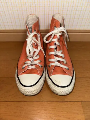 컨버스 하이컷 오렌지 스니커즈