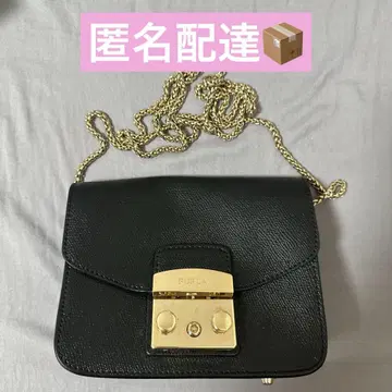 FURLA 훌라 숄더백 사선 메트로폴리스 체인 블랙