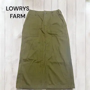 미사용 LOWRYS FARM 카키 롱 스커트 M